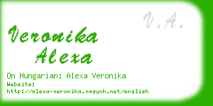 veronika alexa business card